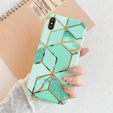 Designer Electroplated Marble iPhone Cases