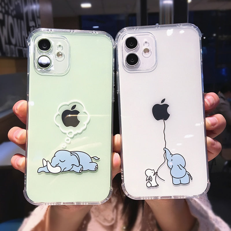 Cute Cartoon Clear iPhone Case