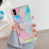 Marble Folded Holder iPhone Case