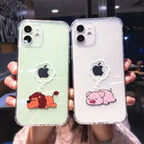 Cute Cartoon Clear iPhone Case