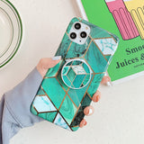 Marble Folded Holder iPhone Case