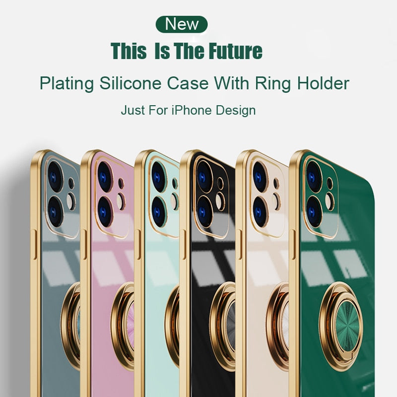 Stylish Metal Ring iPhone Case