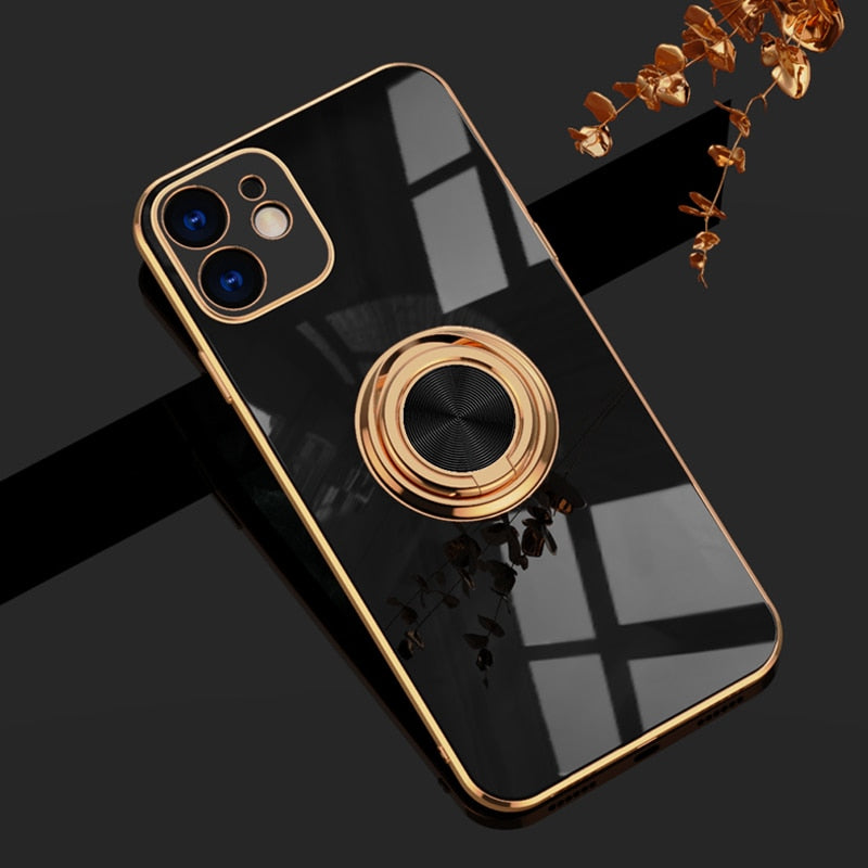Stylish Metal Ring iPhone Case