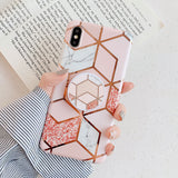 Marble Folded Holder iPhone Case