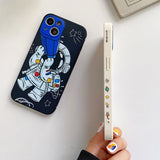 Telescope Astronaut Hand Lanyard iPhone Case