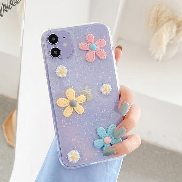 Daisy Flower Clear iPhone Case