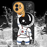 Cute Astronaut Lanyard iPhone Case