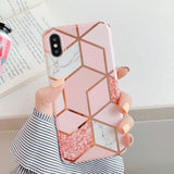 Designer Electroplated Marble iPhone Cases