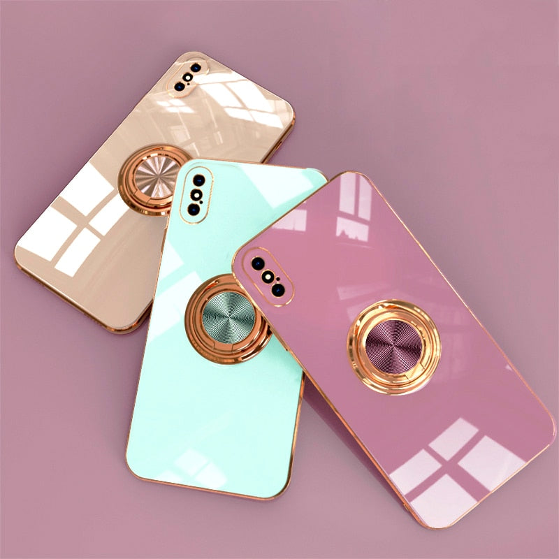 Stylish Metal Ring iPhone Case