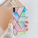 Designer Electroplated Marble iPhone Cases