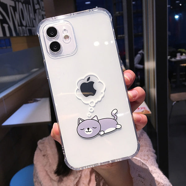 Cute Cartoon Clear iPhone Case