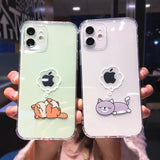 Cute Cartoon Clear iPhone Case