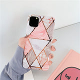 Designer Electroplated Marble iPhone Cases