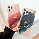 Floral Ring Holder iPhone Case