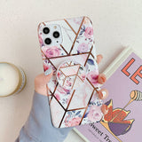 Marble Folded Holder iPhone Case