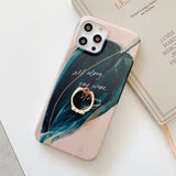 Floral Ring Holder iPhone Case