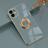 Stylish Metal Ring iPhone Case