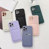 Candy Color Card  Wallet iPhone Case