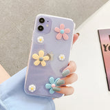 Daisy Flower Clear iPhone Case