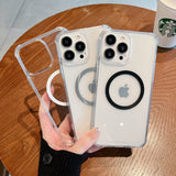 Transparent Bold Corner MagSafe iPhone Case