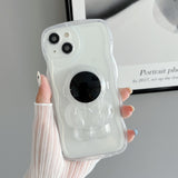 Funky Astronaut Clear Stand iPhone Case