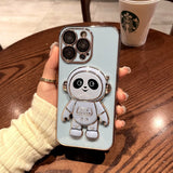 Cute Panda Astronaut iPhone Case