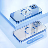 Transparent Electroplated MagSafe iPhone Case