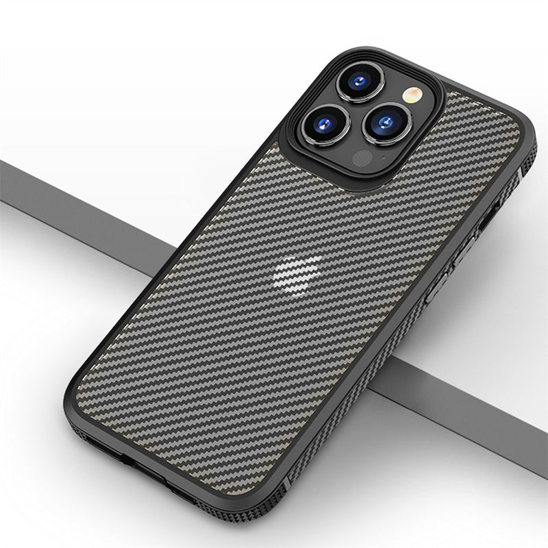 Carbon Pattern Shockproof iPhone Case