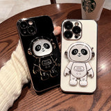 Cute Panda Astronaut iPhone Case