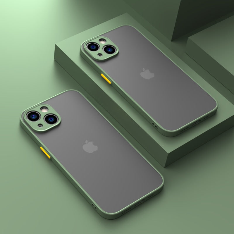 Matte Shockproof Armor iPhone Case