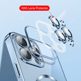 Transparent Electroplated MagSafe iPhone Case