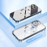 Transparent Electroplated MagSafe iPhone Case