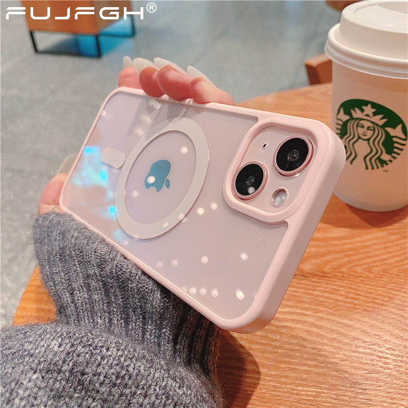 Cute Candy Colour Bumper MagSafe iPhone Case