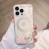 Floral MagSafe Transparent iPhone Case