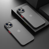 Matte Shockproof Armor iPhone Case