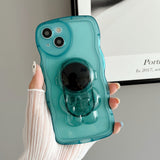 Funky Astronaut Clear Stand iPhone Case