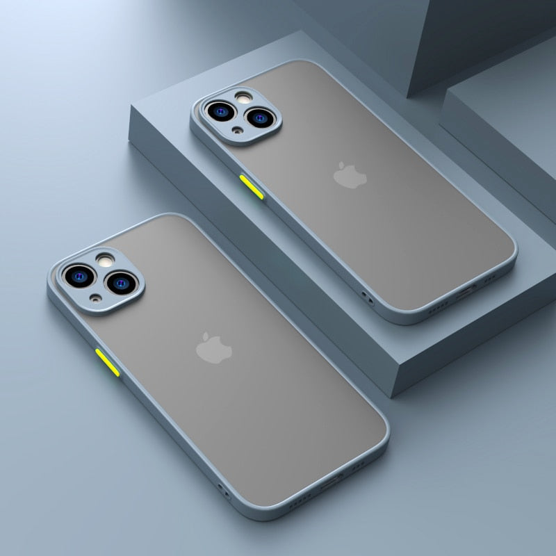 Matte Shockproof Armor iPhone Case