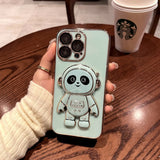 Cute Panda Astronaut iPhone Case