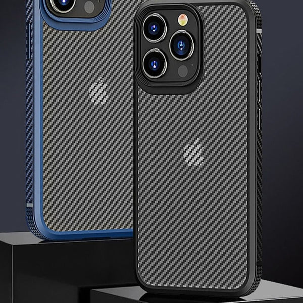 Carbon Pattern Shockproof iPhone Case