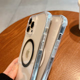 Transparent Bold Corner MagSafe iPhone Case