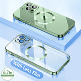 Luxury Clear MagSafe iPhone Case
